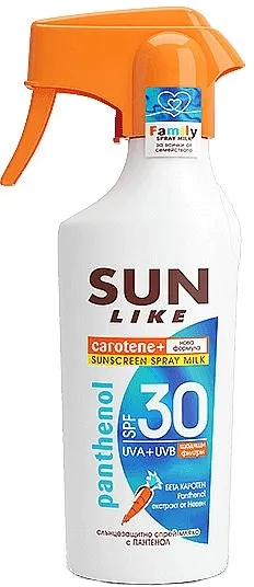 Sun Like Sunscreen Spray Milk Panthenol Sprej-mleko za zaštitu od sunca sa pantenolom SPF30