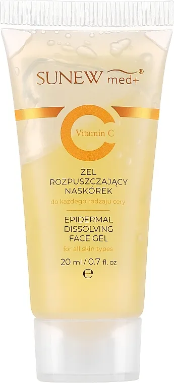 SunewMed+ Epidermal Dissolving Face Gel With Vitamin C (travel size) Gel za uklanjanje mrtvih ćelija kože