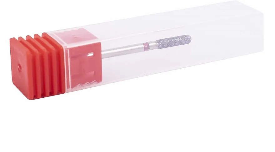 Sunone Diamond Nail Drill Dijamantski rezač DV1 "Cilinder rounded", delikatan, crven