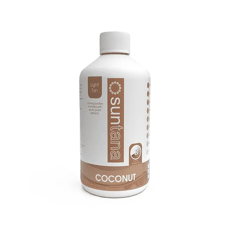 Suntana Coconut Light Tan Solution Profesionalna tečnost za nanošenje sunčanog tena sa mirisom kokosa