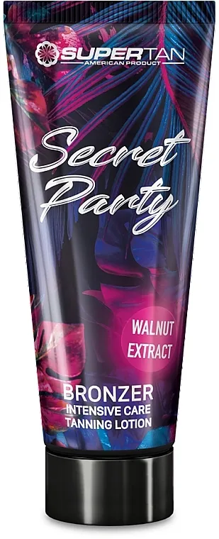 Supertan Secret Party Bronzer Intensive Care Tanning Lotion Losion za solarijum sa tirozinom, shea puterom i ekstraktom oraha