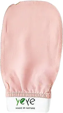 Svilena rukavica za piling, roze Yeye