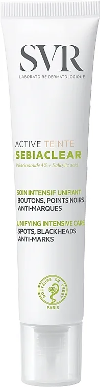 SVR Sebiaclear Active Tinted Cream Aktivna krema s efektom toniranja