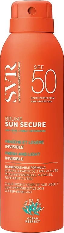 SVR Sun Secure Biodegradable Spf50 Sprej za sunčanje
