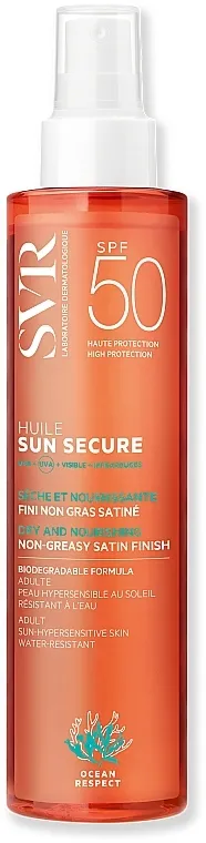 SVR Sun Secure Biodegradable Spf50 Ulje za tijelo za zaštitu od sunca