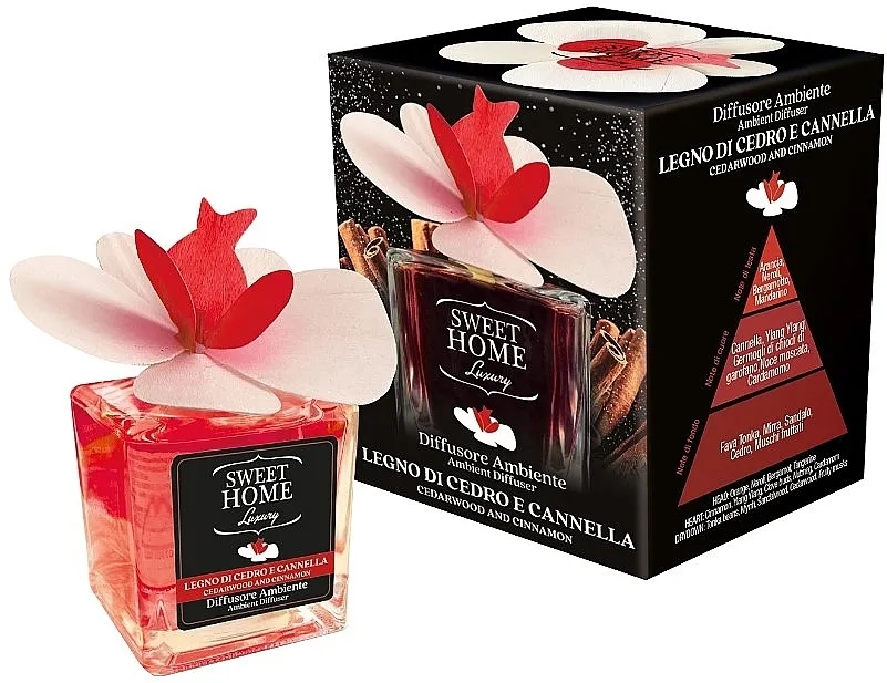 Sweet Home Collection Aroma Diffuser Cedarwood and Cinnamon Difuzor mirisa sa cvetom
