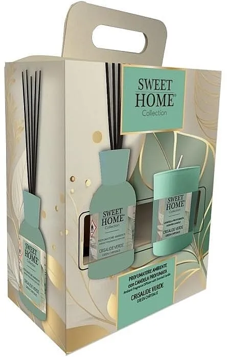 Sweet Home Collection Green Chrysalis Gift Set (diffuser/100ml + candle/110g)