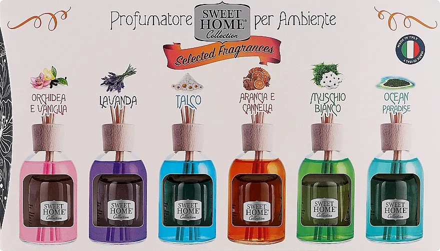 Sweet Home Collection Home Fragrance (diffuser/6x30ml) Set
