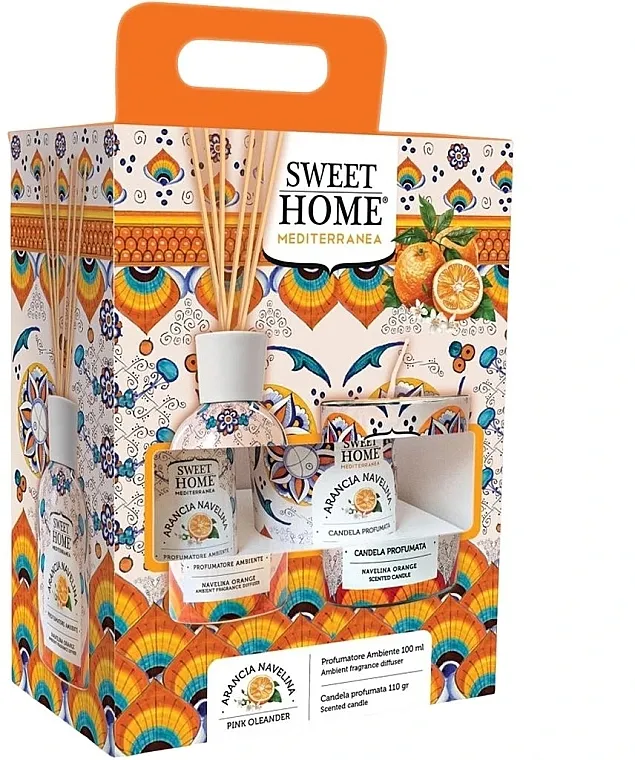 Sweet Home Collection Navelina Orange Gift Set (diffuser/100ml + candle/110g)
