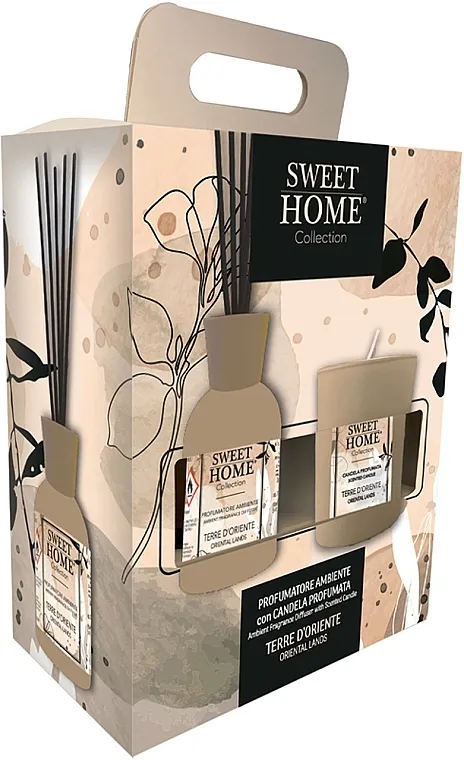 Sweet Home Collection Terre D'Oriente Oriental Lands Gift Set (diffuser/100ml + candle/110g)