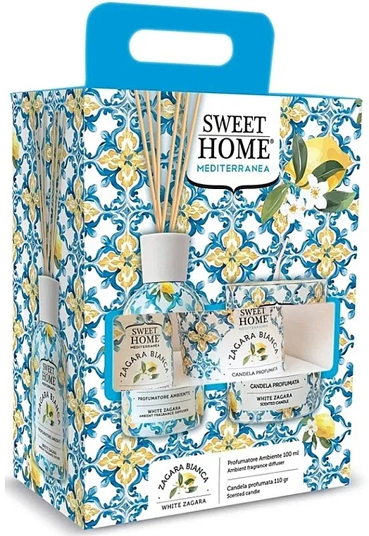 Sweet Home Collection White Zagara Gift Set (diffuser/100ml + candle/110g) Komplet