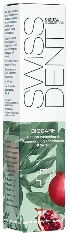SWISSDENT Biocare Natural Whitening &amp; Regenerating Toothpaste Pasta za zube