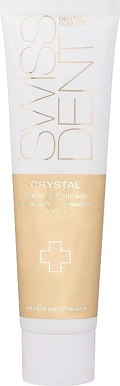 SWISSDENT Crystal Whitening Toothpaste Repair &amp; Remineralisation RDA 14 Pasta za zube