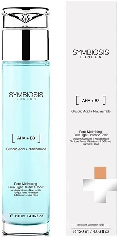 Symbiosis London Blue Light Revivifying Cleansing Solution Tonik za sužavanje pora