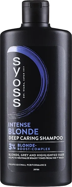 Syoss Blond &amp; Silver Purple Shampoo For Highlighted, Blonde &amp; Grey Hair Šampon za svijetlu, izbijeljenu i sijedu kosu