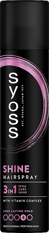 Syoss Shine Hairspray Lak za kosu 3 u 1