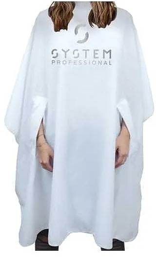 System Professional Cape White Frizerski ogrtač