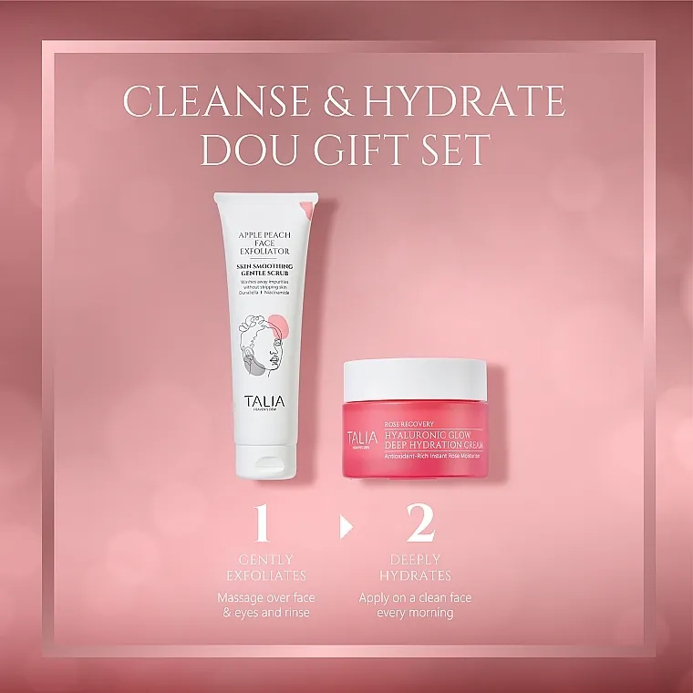 Talia Heaven's Dew Cleanse &amp; Hydrate Duo Set (exfol/50ml + cr/15ml)