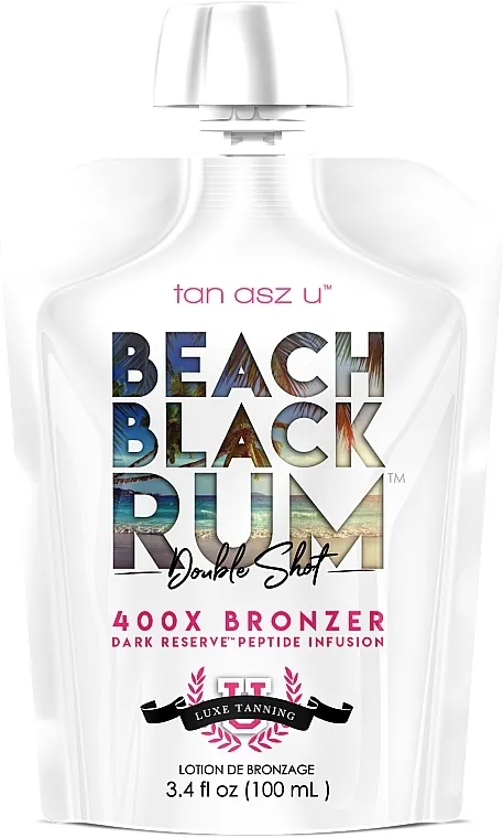 Tan Asz U Beach Black Rum Double Shot 400X Bronzer Solarij krema s bronzancima na bazi rubova