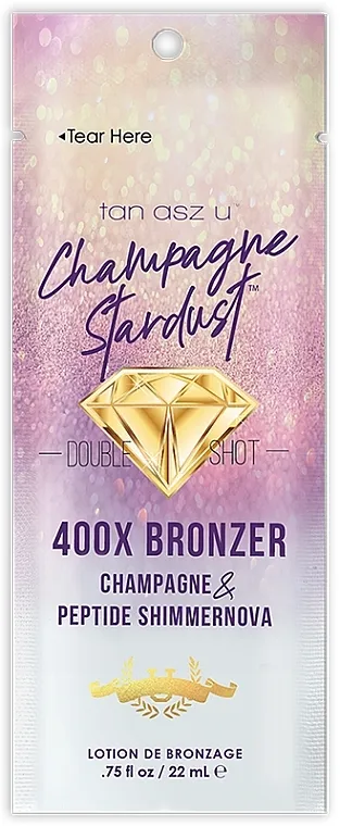 Tan Asz U Double Shot Champagne Stardust 400X Bronzer (tester) Losion za samopotamnjivanje sa šimerom, hidratatnim i hranljivim efektom