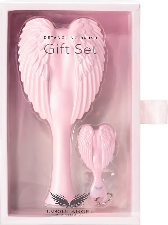 Tangle Angel 2.0 &amp; Keyring Detangling Brush Gift Set Pink (brush/2pc) Poklon set
