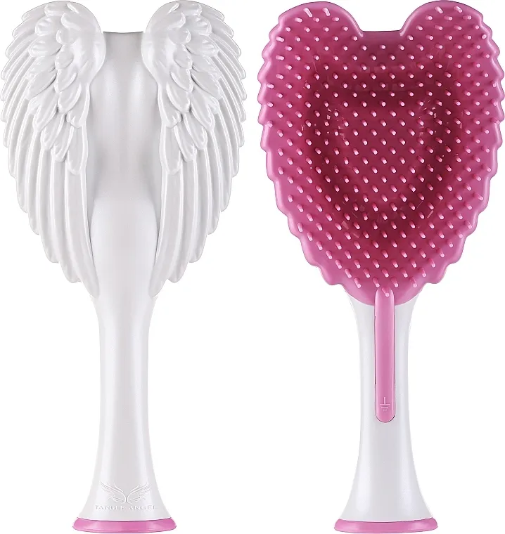 Tangle Angel Cherub 2.0 Gloss White Češalj-anđeo kompaktan, bijelo-ružičast