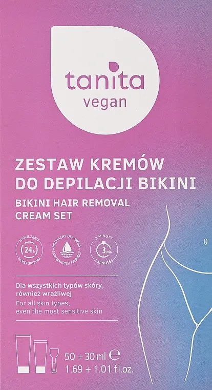 Tanita Bikini Hair Removal Cream Set (dep/cr/50ml + balm/30ml)