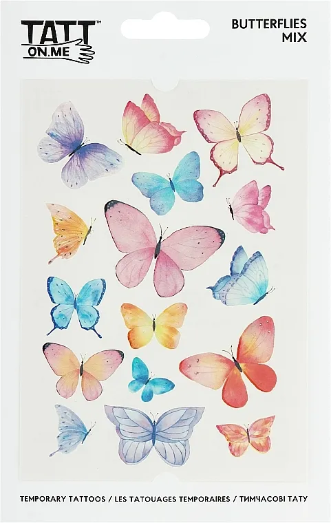 TATTon.me Butterflies Mix Privremene tetovaže