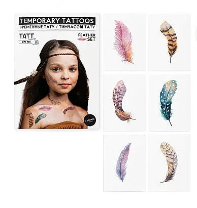 TATTon.me Feather Set Privremene tetovaže