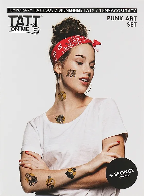 TATTon.me Punk Art Set Privremene tetovaže
