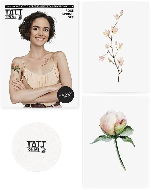 TATTon.me Rose Spring Set Privremene tetovaže