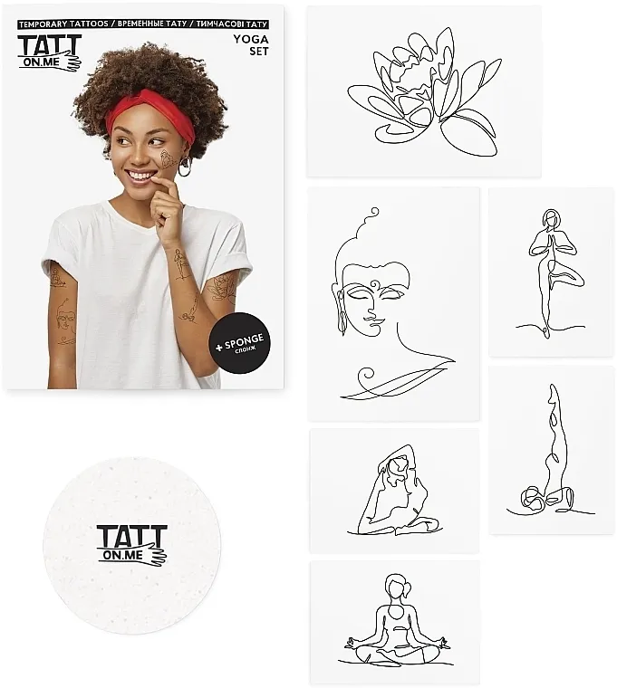 TATTon.me Yoga Set Privremene tetovaže