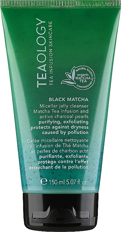 Teaology Matcha Tea Black Matcha Micellar Jelly Cleanser Micelarni gel za čišćenje lica sa crnom mačom
