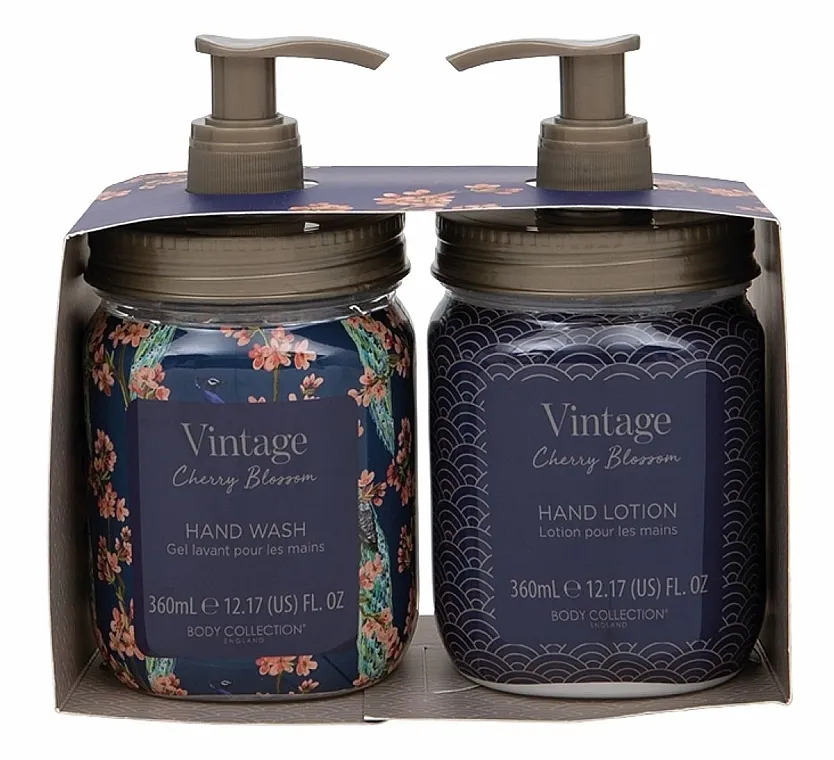 Technic Cosmetics Vintage Cherry Blossom Duo (hand/soap/360ml + h/lot/360ml) Set