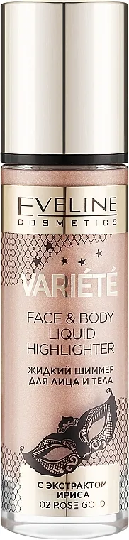 Tekući highlighter Eveline Cosmetics Variete Face &amp; Body Liquid Highlighter