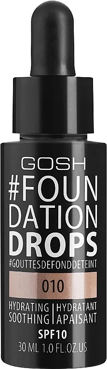 Tekući puder Gosh Foundation Drops SPF10