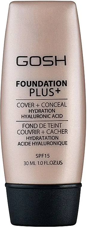 Tekući puder Gosh Foundation Plus SPF15