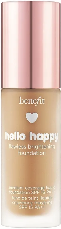 Tekući puder s efektom sjaja Benefit Hello Happy Flawless