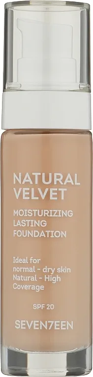 Tekući puder Seventeen Natural Velvet Moisturizing Lasting Foundation