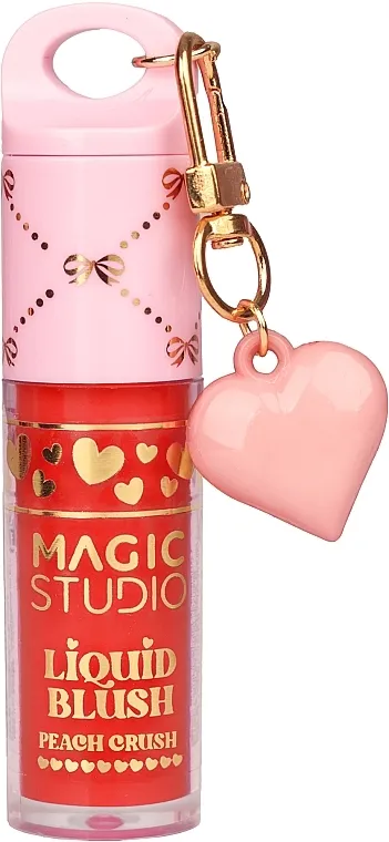 Tečna rumenila sa zlatnim priveskom Magic Studio Coquette Liquid Blush Charm