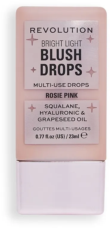 Tečni rumenilo za obraze Makeup Revolution Bright Light Blush Drops