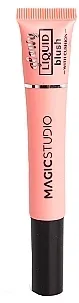 Tečni rumenilo za obraze sa aplikatorom Magic Studio Glowy Liquid Blush With Cushion