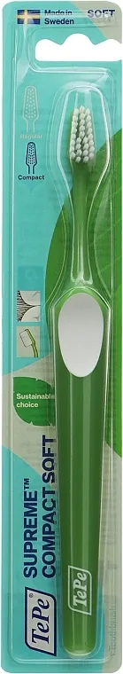 TePe Comfort Toothbrush Četkica za zube Supreme Compact Soft, mekana, svetlozelena