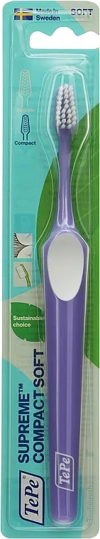 TePe Comfort Toothbrush Četkica za zube Supreme Compact Soft, meka, ljubičasta