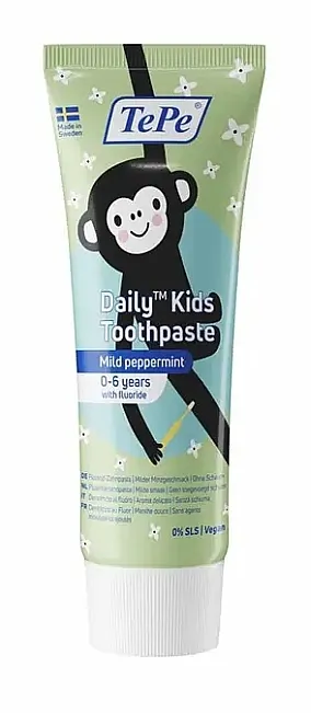 Tepe Daily Kids Toothpaste Mild Peppermint Pasta za zube sa blagim ukusom mente za decu od 0 do 6 godina