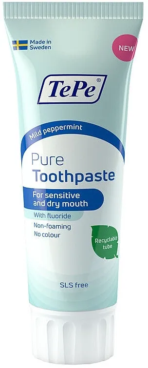 TePe Pure Toothpaste Mild Peppermint Blaga pasta za zube sa nana peremintom