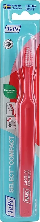 TePe Toothbrush Četkica za zube Select Compact Extra Soft, veoma meka, koralna