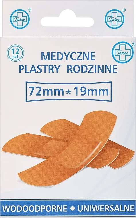 Testeo Medicinski flaster, vodootporan, 72 x 19 mm