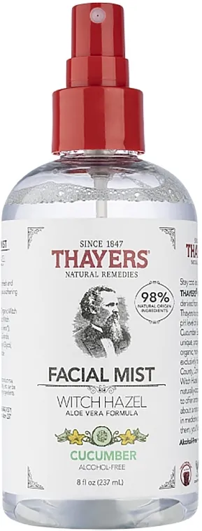 Thayers Alcohol-free Witch Hazel Facial Mist Toner With Aloe Vera Formula Cucumber Tonik za lice u spreju s hamamelisom i aloe verom formulom s krastavcom