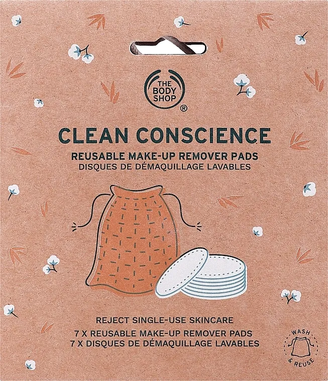 The Body Shop Clean Conscience Reusable Make-Up Remover Pads Višekratni jastučići za uklanjanje šminke